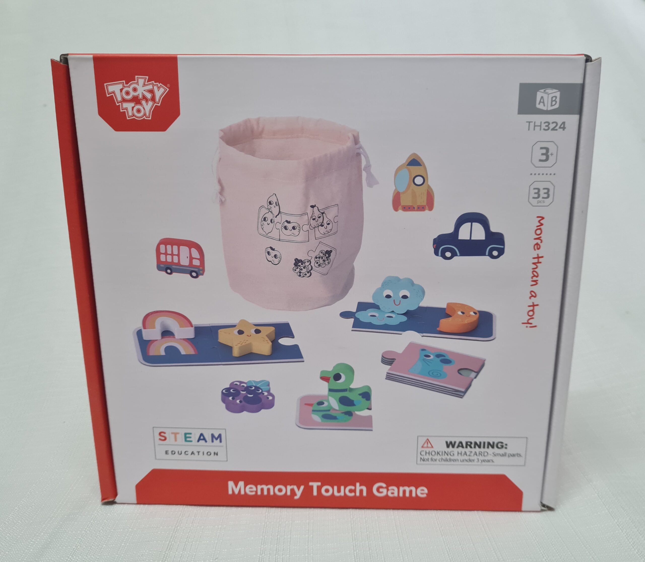 Th324 Tooky Toy MEMORY TOUCH GAME first memory match game for toddlers